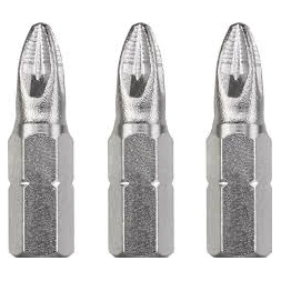 Embout industrie 25mm PZ3 3 pièces - KWB