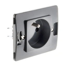 Prise 16A 2P+T Venus nu noir - INOTECH