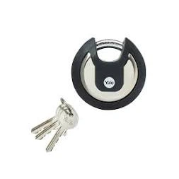 Cadenas disque inox 70mm 3 clés anse protégée - VACHETTE