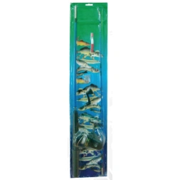 Canne à pêche + moulinet 2 brins