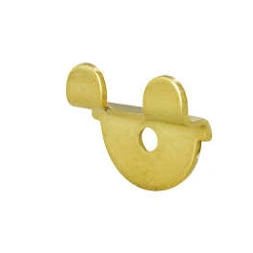 Taquet de glace L30 x H27 x P7mm laiton poli lot de 4 unités - NORAIL