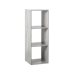 Etagère bois 3 cases mix gris - 5 FIVE