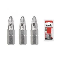 Embout industrie 25mm PZ2 3 pièces - KWB