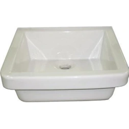 Bac à laver MARMAR 62 x 47.5cm blanc + bonde + siphon - THERMASANIT