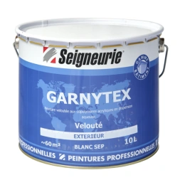 Peinture extérieure veloutée acrylique GARNYTEX blanc 10L
