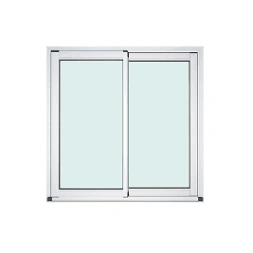Baie Coulissante Haute Qualité 2 vantaux Alu blanc 1400x2190mm