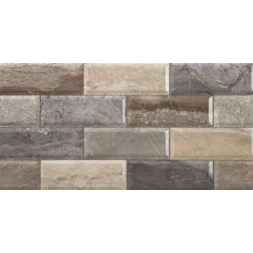 Faïence N. Marblebrick Mix 25x50 (2m²/bte) 1er choix