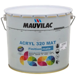 Acryl 320 mat blanc 6L - MAUVILAC