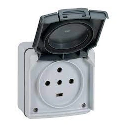 Prise étanche 3P+T+N 20A Plexo complet IP55 saillie - LEGRAND