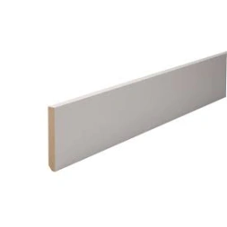 Plinthe bois MDF prepeint blanc 10 x 100mm long 2m44