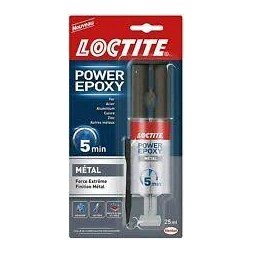 Colle epoxy métal 5 min seringue 25mL - LOCTITE
