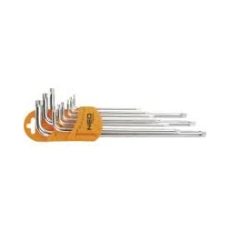 Clé torx magnétique extra long torx 9 pièces - TOPEX