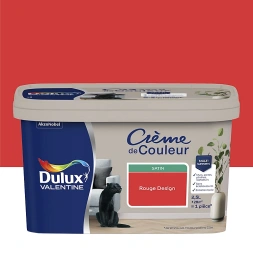 Crème de couleur rouge design satin 2,5L - DULUX VALENTINE