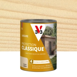 Lasure protection 4 ans incolore 0,75 L - V33