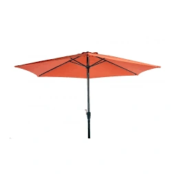 Parasol inclinable 3m orange 38mm aluminium
