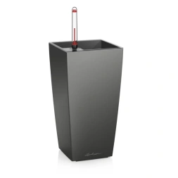 Pot de table Mini-Cubi 14 x 14 x 26cm anthracite - LECHUZA