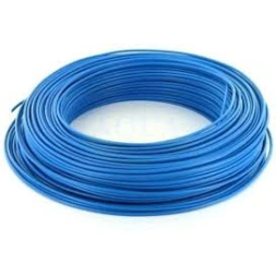 Fil d'alimentation électrique HO7VU 1.5mm bleu L. 100m