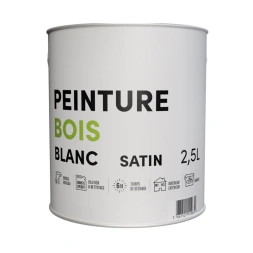 Peinture extérieure spéciale bois blanc satin 2.5L