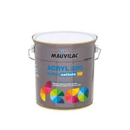 Peinture acrylique Acryl 320 Satin Blanc 2,5L - MAUVILAC