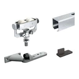 Rail aluminium + monture + butée + guide bas long 1.85m - MANTION