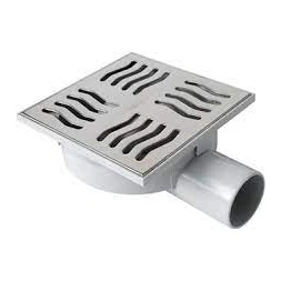 Siphon de sol inox orientable 150 x 150 x 50mm
