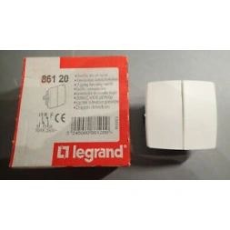 Interrupteur double va-et-vient saillie composable blanc - LEGRAND
