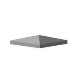 Chapeau béton pointe diamant 40 x 40cm pour poteau de clôture