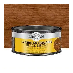 Cire antiquaire chêne foncé « black bison » pâte 0.5L -LIBERON