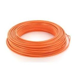 Fil d'alimentation électrique HO7VU 1.5mm orange L. 100m