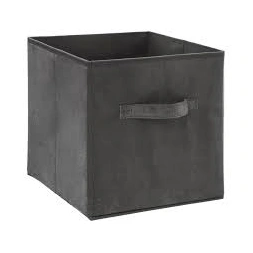 Boîte de rangement 31 x 31 cm velours gris - 5 FIVE