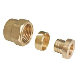 Raccord à compression écrou tournant 12/17 PER Ø10 - 12 - SOMATHERM