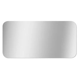 Miroir bord poli coin arrondi 80 x 40cm - MP GLASS