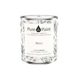 Peinture végétale velouté blanc 2.5L