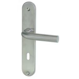 Poignée de porte ECUME inox serrure 195mm - DT2000