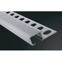 Nez de marche aluminium plata mate 13mm 2m50