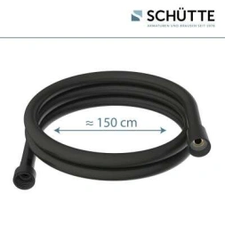 Fléxible de douche 1.5m noir - SCHUTTE