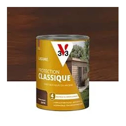 Lasure tropicalisé H20 acajou 750ml - V33