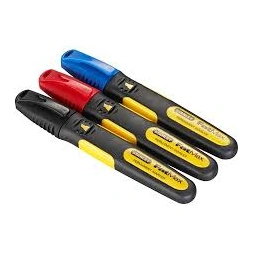 Marqueur 3 couleurs pointe large - STANLEY