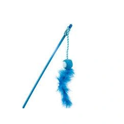 Canne à pêche appât poisson boa 40cm bleu vert blanc