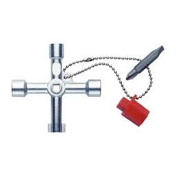 Clé en croix pour coffret de distribution