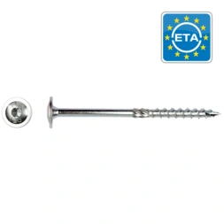 Vis à bois tête bombée 6 x 70mm zingué T.30 - 100 pièces - PGB