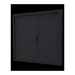 Volet fenêtre 2 battants aluminium noir 1200 x 1000 mm - ALUSINAN