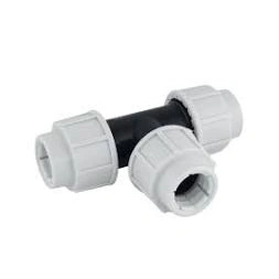 Té égal PEHD 40 x 40 x 40mm compression 90° - INTERPLAST