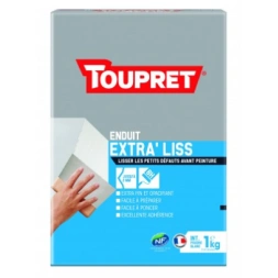 Enduit de lissage extra liss fin poudre 1kg - TOUPRET