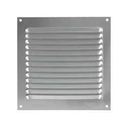 Grille d'aération 200 X 200 aluminium argent - AMIG
