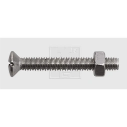 Boulon mécanique tête bombée fraisée 4 x 20mm inox a2 8 pièces - SWG