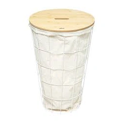 Panier à linge 42L "Modern Color" blanc - 5 FIVE