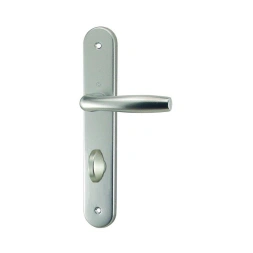 Poignée de porte ROISSY condamnation aluminium argent