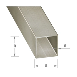 Tube carré inox 30 x 30 x 2mm long 1m - CQFD