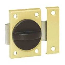 Verrou acier targette plate bronze - 45 mm - Vachette